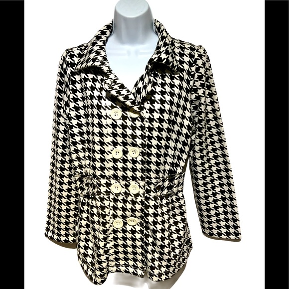L.A. Kitty Jackets & Blazers - L.A. Kitty Black/White Houndstooth Jacket